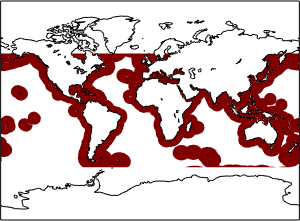 The region mask shown on a map